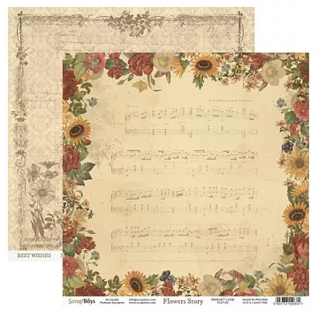 Бумага "Flowers Story 2" (ScrapBoys)