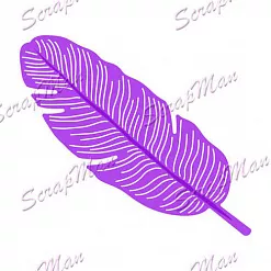 Нож для вырубки и тиснения "Перо" (Scrapman)