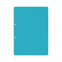 Набор пластиковых листов А4 "Прозрачные вертикальные. Скругленный угол. 2 отверстия", толщина 0,5 мм (CraftStory)