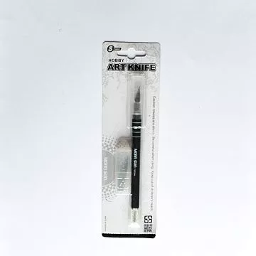 Нож цанговый с мягкой ручкой с запасными лезвиями (Morn Sun)