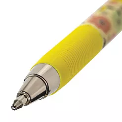 Ручка шариковая "Flowers", синяя, 1 шт (Юнландия)