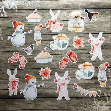 Набор высечек "Зима 8" (Бумажная мелодия) Набор высечек "Зима 8" (Бумажная мелодия)