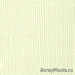 Кардсток Bazzill Basics 30,5х30,5 см однотонный с текстурой холста, цвет нежный зеленый