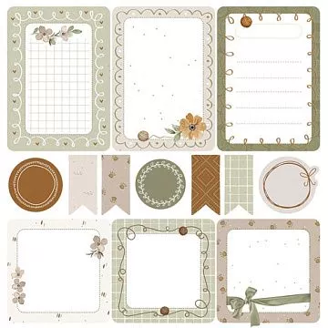 Бумага 20х20 см "Веселые хвостики. Карточки. Красивые заметки" (PaperHome)