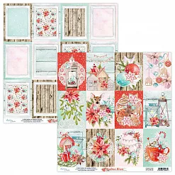 Набор бумаги 15х15 см "Christmas stories", 24 листа (Mintay)