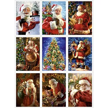 Скрап-карта А4 "Веселый Санта" (ScrapMania)