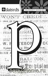 Буква-оверлей "p", 1 лист (Daisy d's)