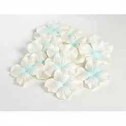 Набор больших гортензий "Белые с голубой серединкой", 10 шт (Craft)