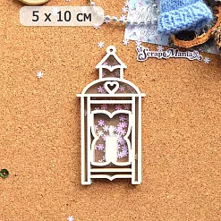 Шейкер "Новогодние гномы. Фонарь со свечой маленький", 5х10 см (ScrapMania) Шейкер "Новогодние гномы. Фонарь со свечой маленький", 5х10 см (ScrapMania)