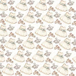 Бумага "Лапочка-дочка. Платьице" (ScrapEgo)