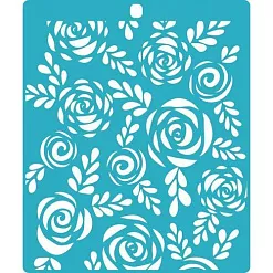 Трафарет "Розы с листьями", 14х16 см (CraftStory) Трафарет "Розы с листьями", 14х16 см (CraftStory)