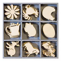 Набор деревянных украшений в коробочке "Ферма" (Knorr Prandell) Набор деревянных украшений в коробочке "Ферма" (Knorr Prandell)