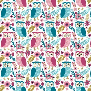 Отрез ткани 50х50 см "Совушки" (Forestory)