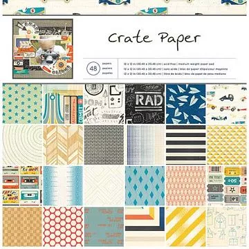 Набор бумаги 30х30 см "Boys Rule", 48 листов (Crate paper)