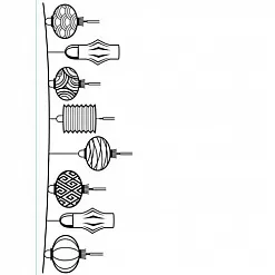 Папка для тиснения А6 "Фонарики" (Darice)