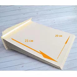 Переплет на 7 разворотов, с листами 20х25, цвет белый, шаг 0,7 см