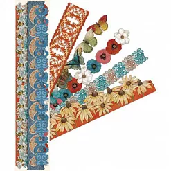 Набор бумажных лент "Бордюры. Природная красота" (K&Company)