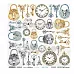 Бумага 30х30 см "Locks & Clocks" (ScrapAndMe)