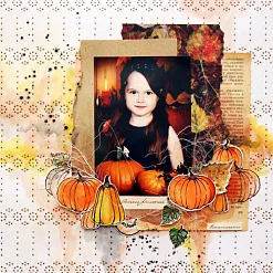 Штамп "Тыква мускатная с хвостиком" (Скрапклуб)