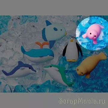 Ластик "Розовый тюлень" (Iwako)