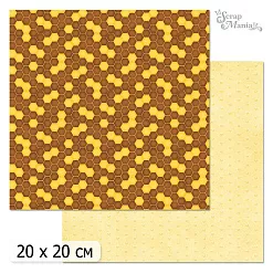 20х20 Бумага "Пчелки. Дизайн 8" (ScrapMania) 20х20 Бумага "Пчелки. Дизайн 8" (ScrapMania)