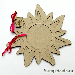 Заготовка для альбома из серого картона "Солнышко мое" (Trash&Glam, Россия) Заготовка для альбома из серого картона "Солнышко мое" (Trash&Glam, Россия)