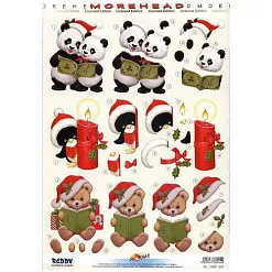 Аппликация бумажная вырубная "Животные-2" (Reddy)