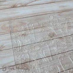 Трафарет 15х18 см "Спасибо, доктор! Одуванчики" (ScrapMania)
