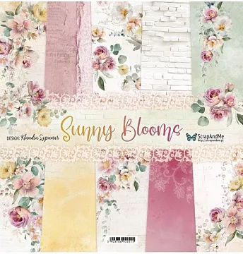 Набор бумаги 30х30 см "Sunny Blooms", 6 листов (ScrapAndMe)