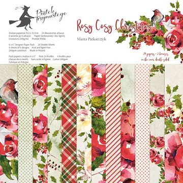 Набор бумаги 30х30 см "Rosy Cosy Christmas", 12 листов (Piatek13) Набор бумаги 30х30 см "Rosy Cosy Christmas", 12 листов (Piatek13)