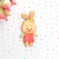 Украшение из чипборда "Зайка цветной" (АртМаркет)