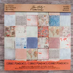 Набор бумаги 30х30 см "Idea-ology. Correspondence", 36 листов (Tim Holtz)