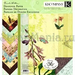 Набор бумаги 30х30 см "Флора и фауна"