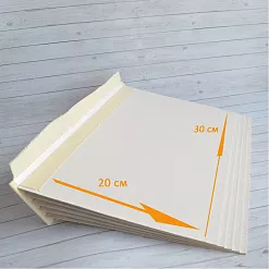 Переплет на 6 разворотов, с листами 30х20, цвет жемчуг, шаг 0,7 см