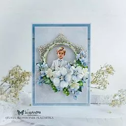 Бумага 30х30 см "White Roses. First Communion Boy 5" (ScrapAndMe)