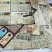 Набор бумаги 30х30 см "Postcards 1/2", 18 листов (DCWV)
