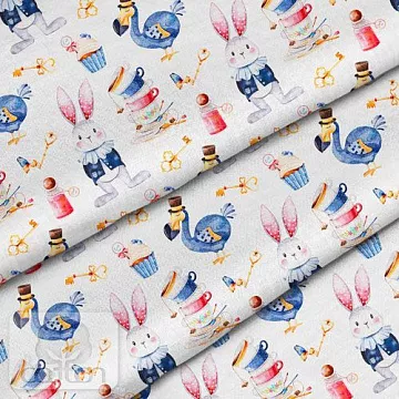 Отрез ткани 79х50 см "Мартовский заяц" (Cotton) Отрез ткани 79х50 см "Мартовский заяц" (Cotton)