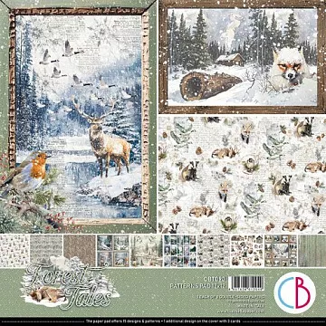 Набор бумаги 30х30 см "Forest Tales. Patterns", 8 листов (Ciao Bella) Набор бумаги 30х30 см "Forest Tales. Patterns", 8 листов (Ciao Bella)