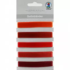 Набор атласных лент "Оттенки красного" (Ursus)