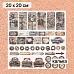 Калька 20х20 см "Стальное сердце 25", плотность 110 гр/м2 (ScrapMania)