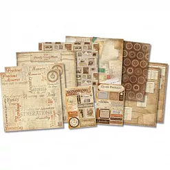 Набор бумаги 30х30 см с наклейками "Семейное древо" (Karen Foster) Набор бумаги 30х30 см с наклейками "Семейное древо" (Karen Foster)