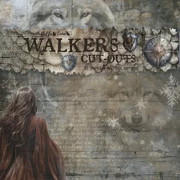 Набор бумаги 20х20 см "Walkers recortables. Cut-outs", 12 листов (BellaLuna)