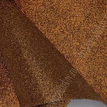 Лист фоамирана А4 с глиттером "Шоколадный", на клеевой основе, 2 мм