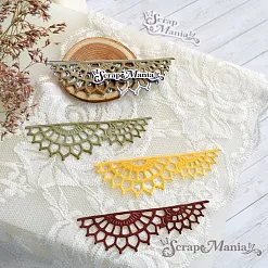 Нож "Кружевной узор. Бордюр", 2,6х8,5 см (ScrapMania)