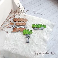 Нож "Усадьба. Уличные вазоны. Дворцовые", 2,1х5,5 см (ScrapMania)