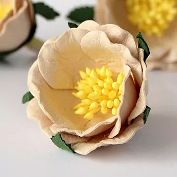 Цветок полиантовой розы "Светло-бежевый", 1 шт (Craft)