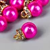 Набор жемчужных подвесок "Ярко-розовая жемчужина с петелькой" (АртУзор)