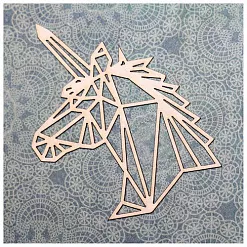 Украшение из чипборда "Единорог" (GoldenHands)