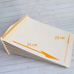 Переплет на 7 разворотов, с листами 20х25, цвет крафт, шаг 1 см