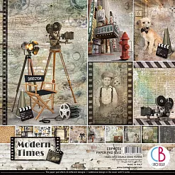 Набор бумаги 30х30 см "Modern Times", 12 листов (Ciao bella)
